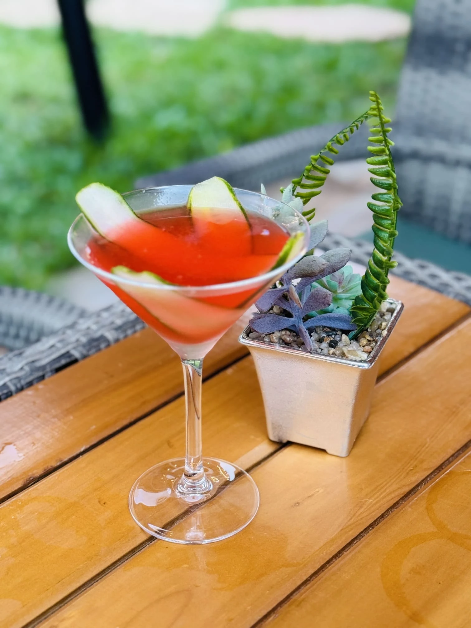Strawberry lemonade served at Twisty Tamarind Restaurant