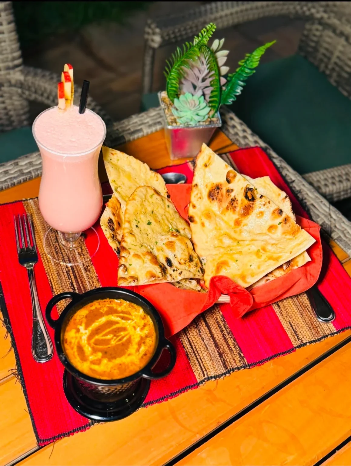 Butter chicken served at Twisty Tamarind Restaurant