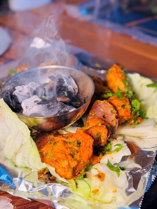Chicken angara tikka served at Twisty Tamarind Restaurant