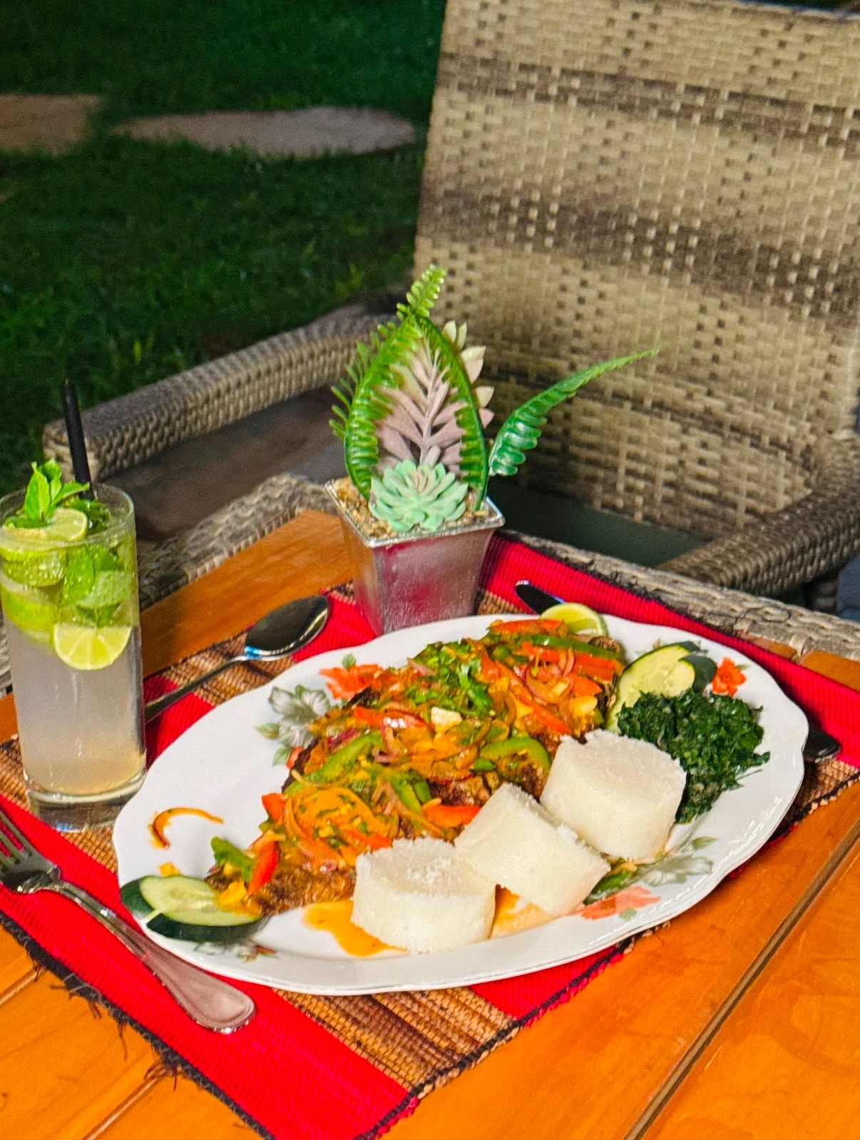 Lake paradise tilapia served at Twisty Tamarind Restaurant